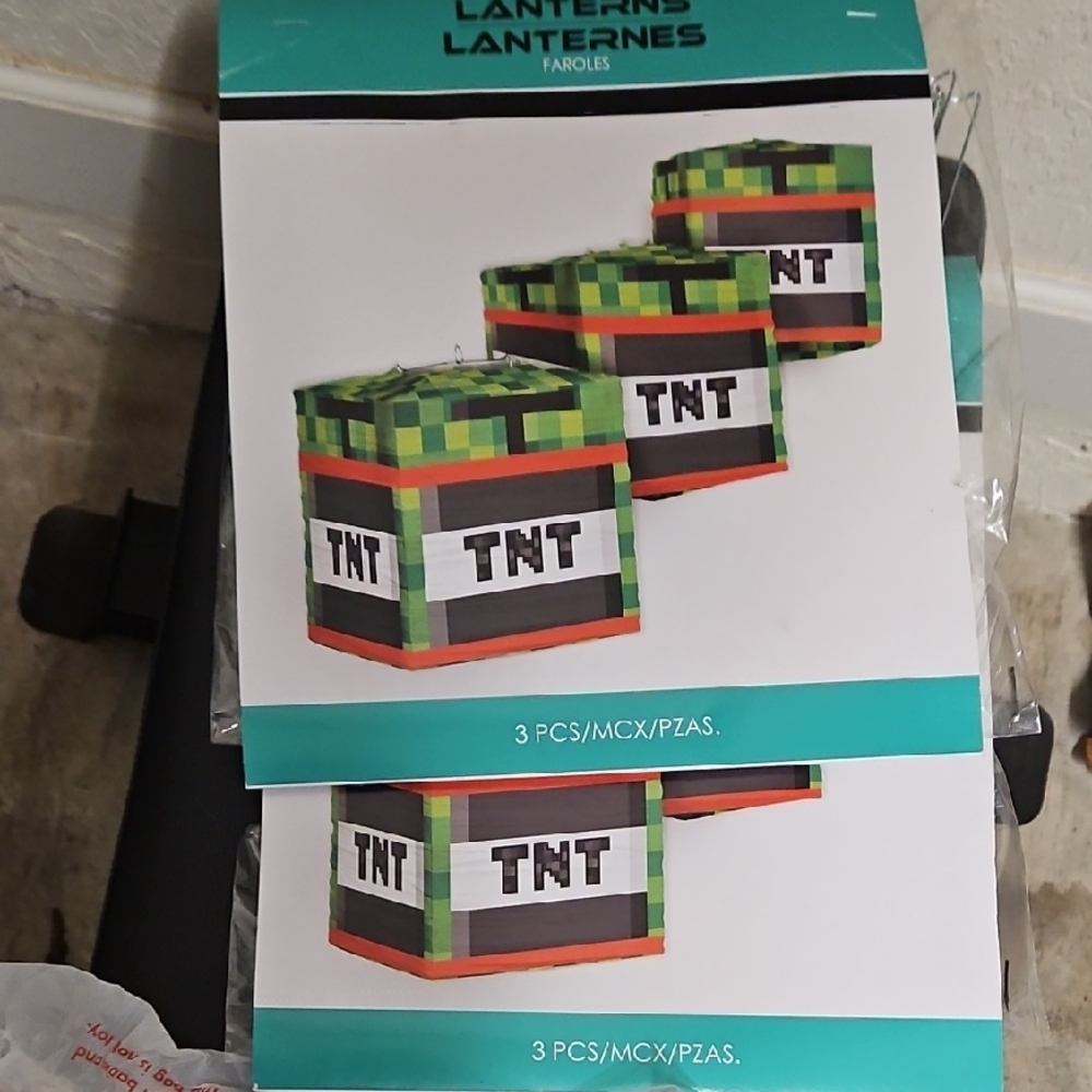 TNT Block Party Lanterns - Green, Black, White, Orange